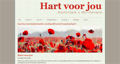 Desktop Screenshot of hartvoorjou.com